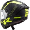 LS2 FF805 THUNDER CARBON-6K RACING1 helma matná-H-V-žlutá vel.M